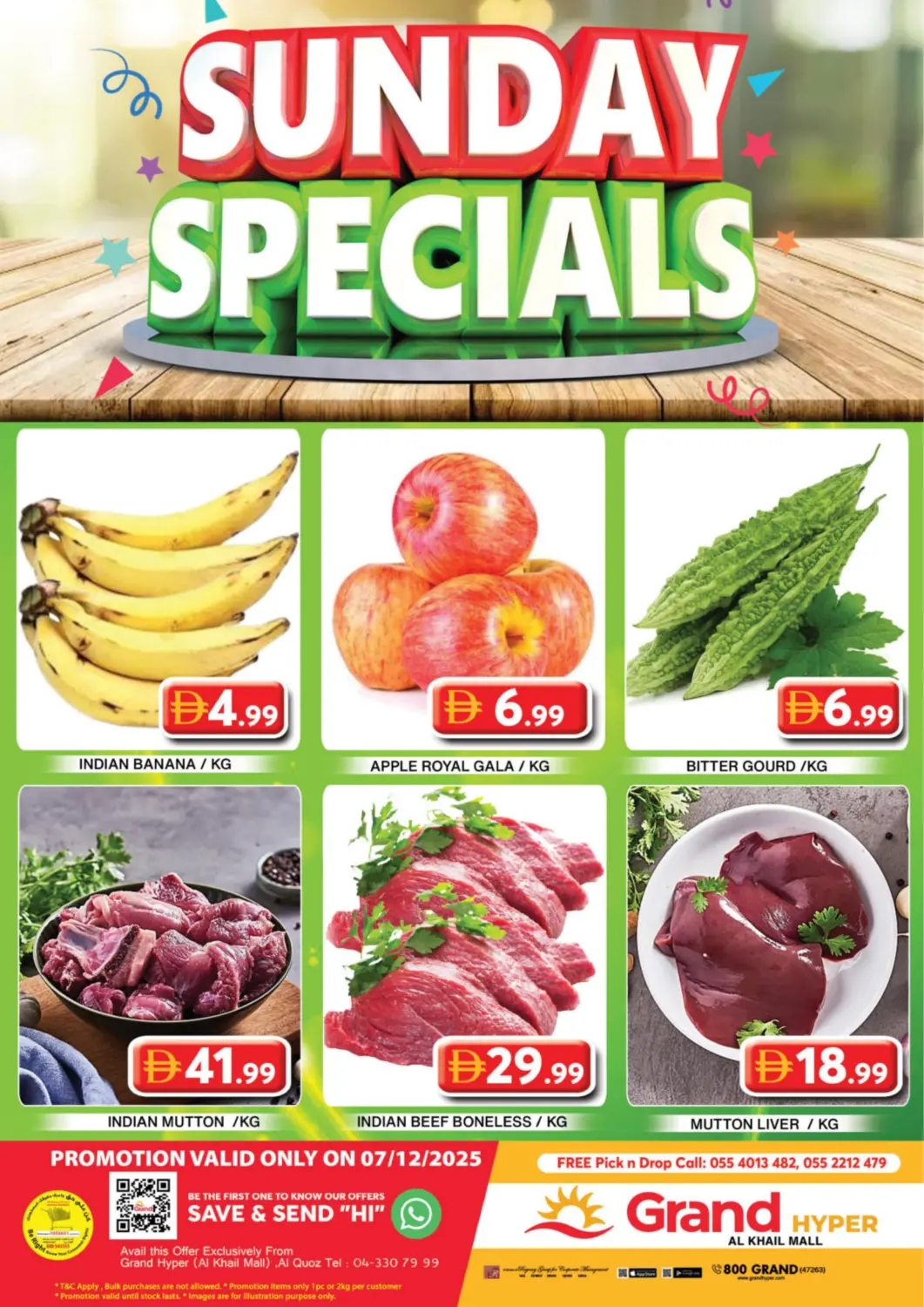 UAE - Dubai Grand Hyper Market offers in D4D Online. Al Khail Mall, Dubai. . Only On 7th December