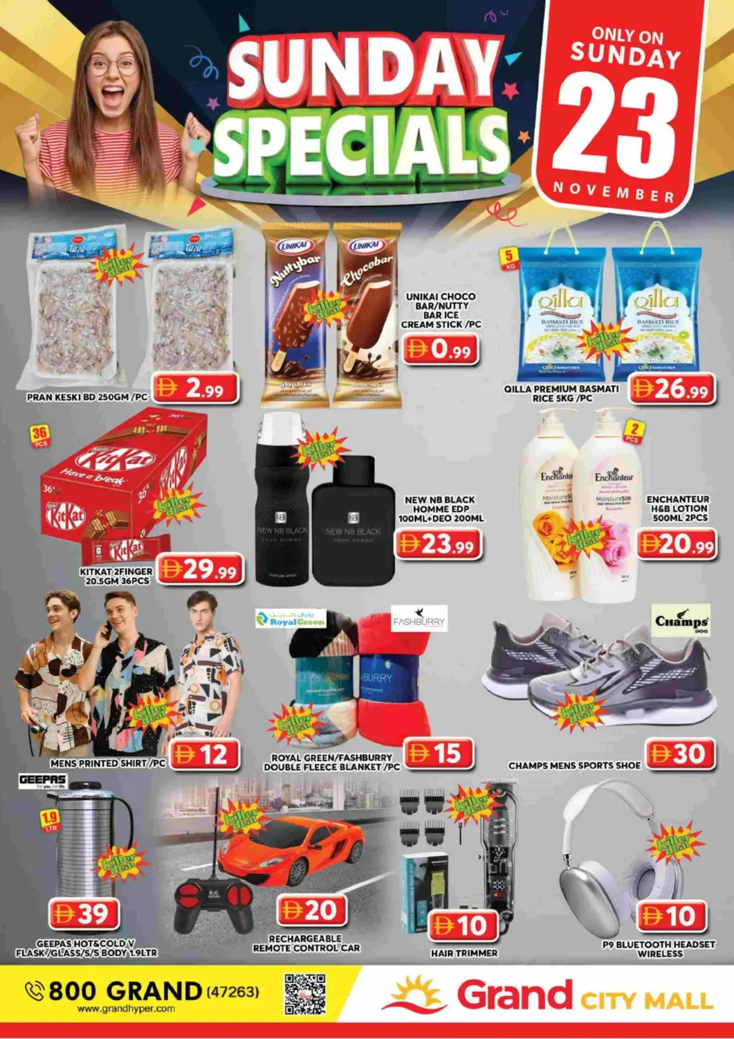 UAE - Dubai Grand Hyper Market offers in D4D Online. Grand City Mall, Dubai. . Only On 23rd November