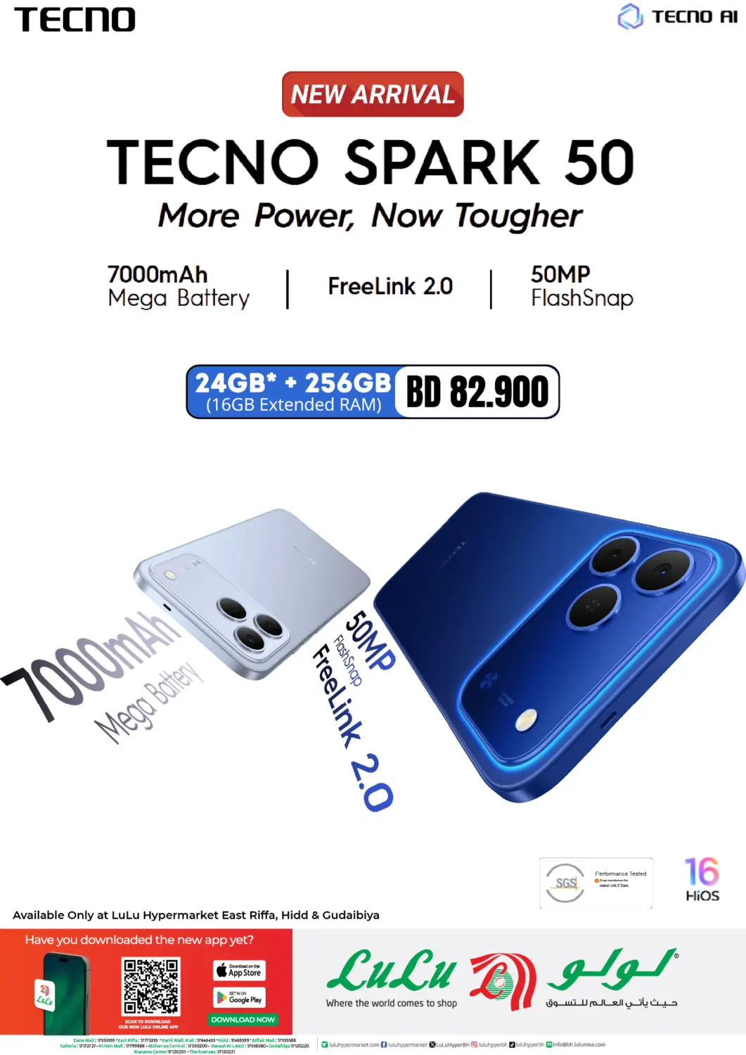 Bahrain LuLu Hypermarket offers in D4D Online. Techno Spark 50. . Till 10th June