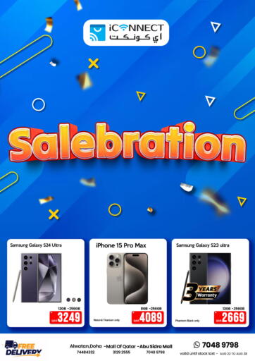 Qatar - Al Khor iCONNECT  offers in D4D Online. Salebration. . Till 28th August