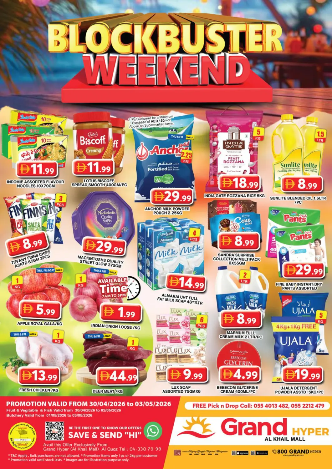 UAE - Dubai Grand Hyper Market offers in D4D Online. Al Khail Mall- Dubai. . Till 3rd May