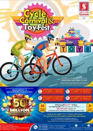 Qatar - Al-Shahaniya Safari Hypermarket offers in D4D Online. Cycle Carnival & Toys Fest. . Till 24th November