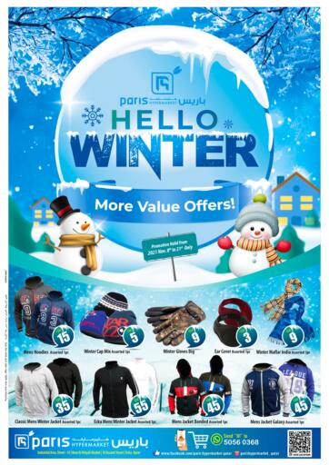 Qatar - Al-Shahaniya Paris Hypermarket offers in D4D Online. Hello Winter. . Till 21st November