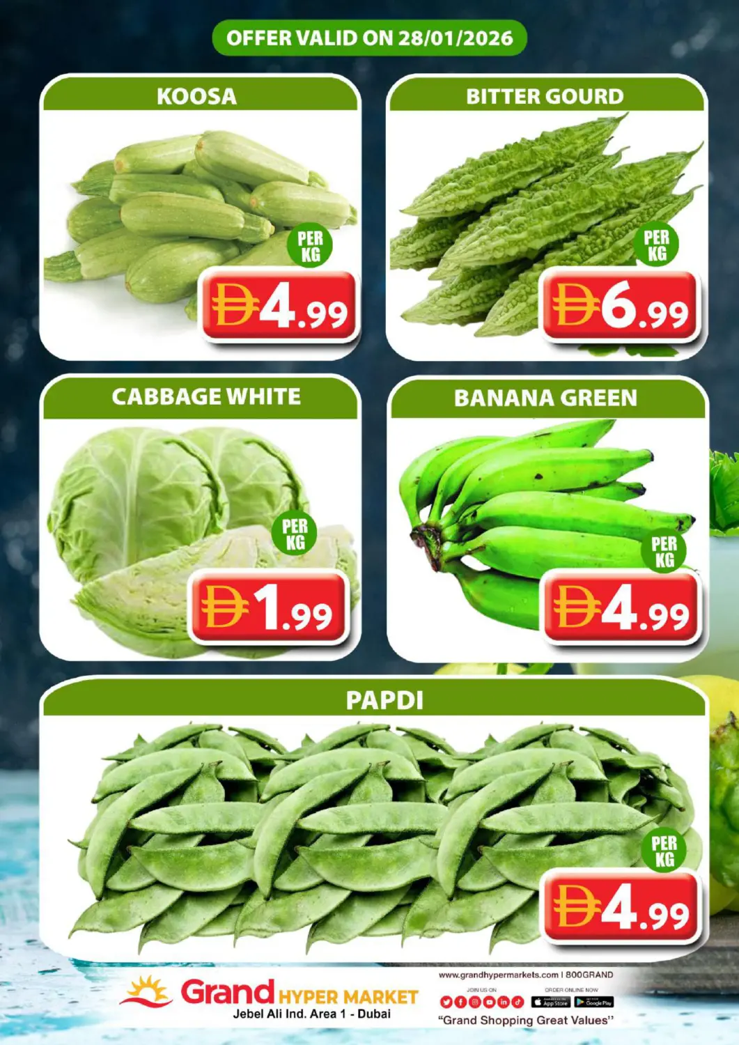 عروض جراند هايبر ماركت الإمارات العربية المتحدة , الامارات - دبي في دي٤دي أونلاين. جبل علي، المنطقة الصناعية ١. . فقط في ٢٨ يناير