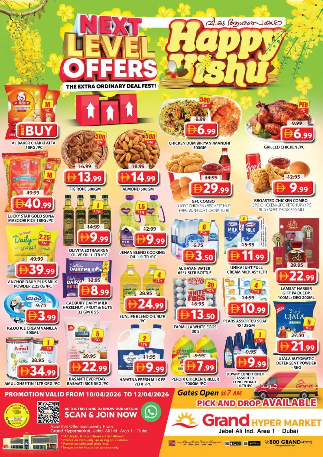 UAE - Dubai Grand Hyper Market offers in D4D Online. Jebel Ali, Ind Area 1,Dubai. . Till 12th April