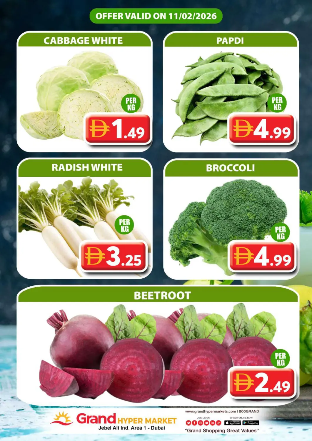 UAE - Dubai Grand Hyper Market offers in D4D Online. Jabel Ali industrial Area 1 - Dubai. . Only On 11th February