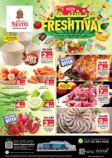 UAE - Sharjah / Ajman Nesto Hypermarket offers in D4D Online. Lamp Roundabout, Ras Al Khaima - RAK. . Till 27th September