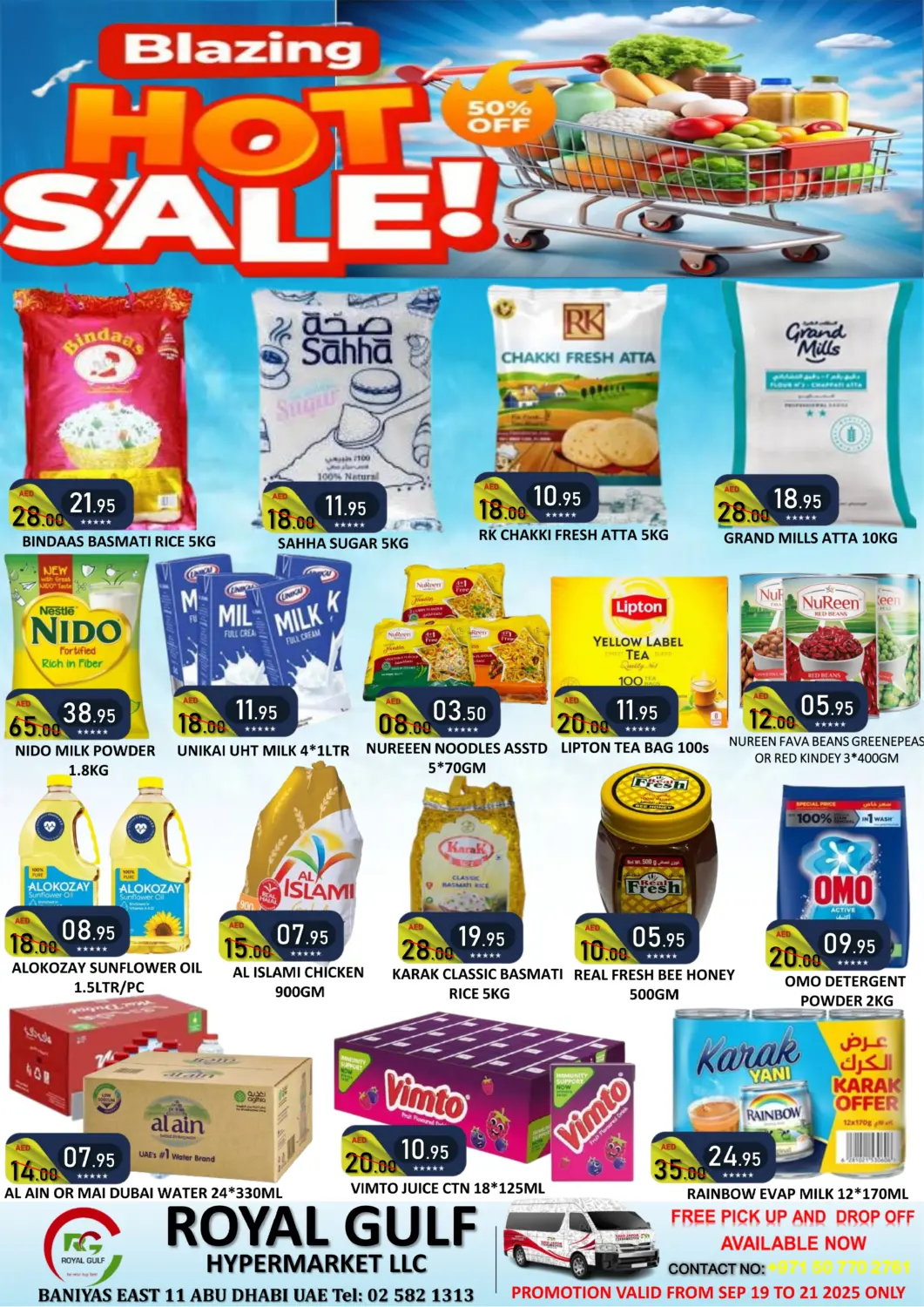 UAE - Abu Dhabi ROYAL GULF HYPERMARKET LLC offers in D4D Online. Baniyas Branch, Abu Dhabi. . Till 21st September