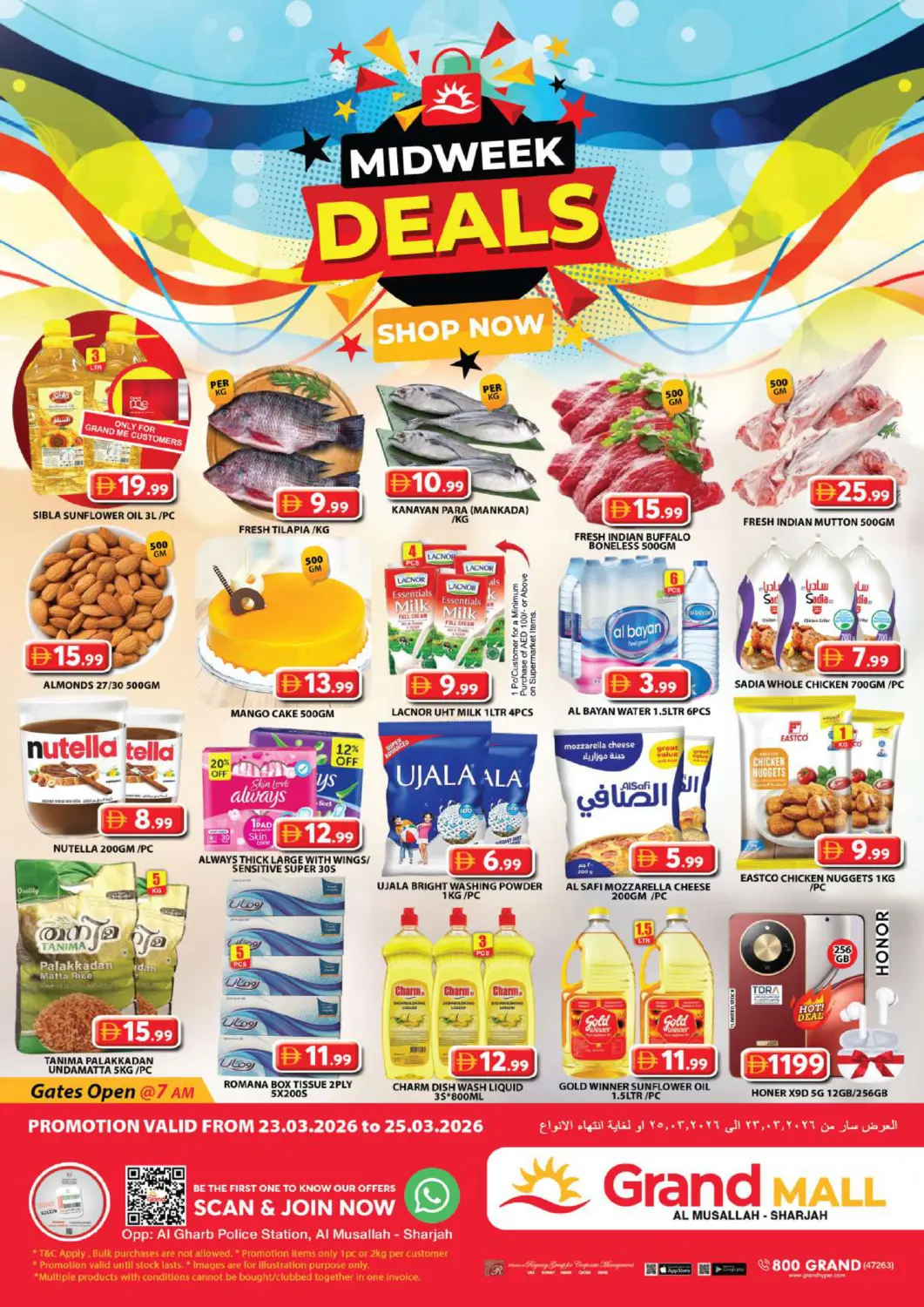 UAE - Sharjah / Ajman Grand Hyper Market offers in D4D Online. Al Musallah, Sharjah. . Till 25th March