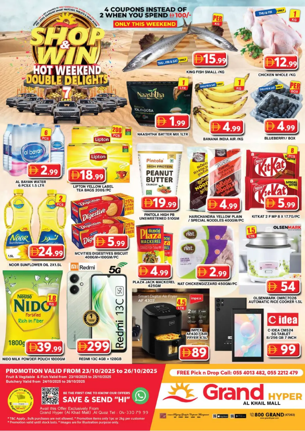 UAE - Dubai Grand Hyper Market offers in D4D Online. Al Khail Mall,Dubai. . Till 26th October