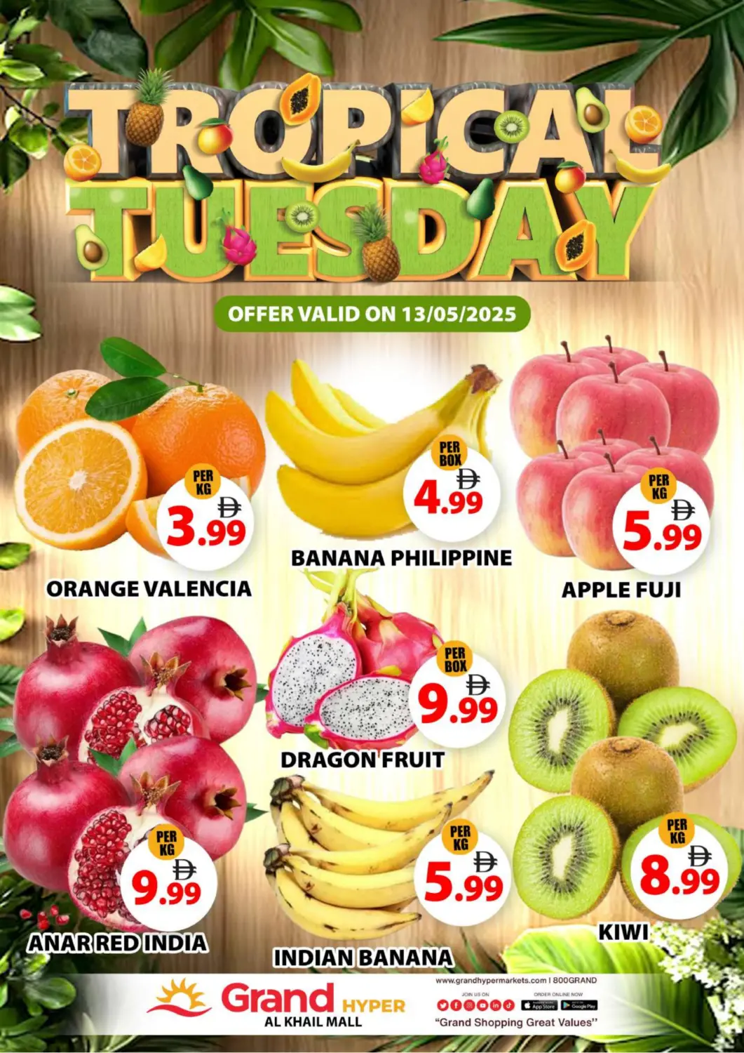UAE - Abu Dhabi Grand Hyper Market offers in D4D Online. Al Khail Mall - Dubai. . Only On 13th May