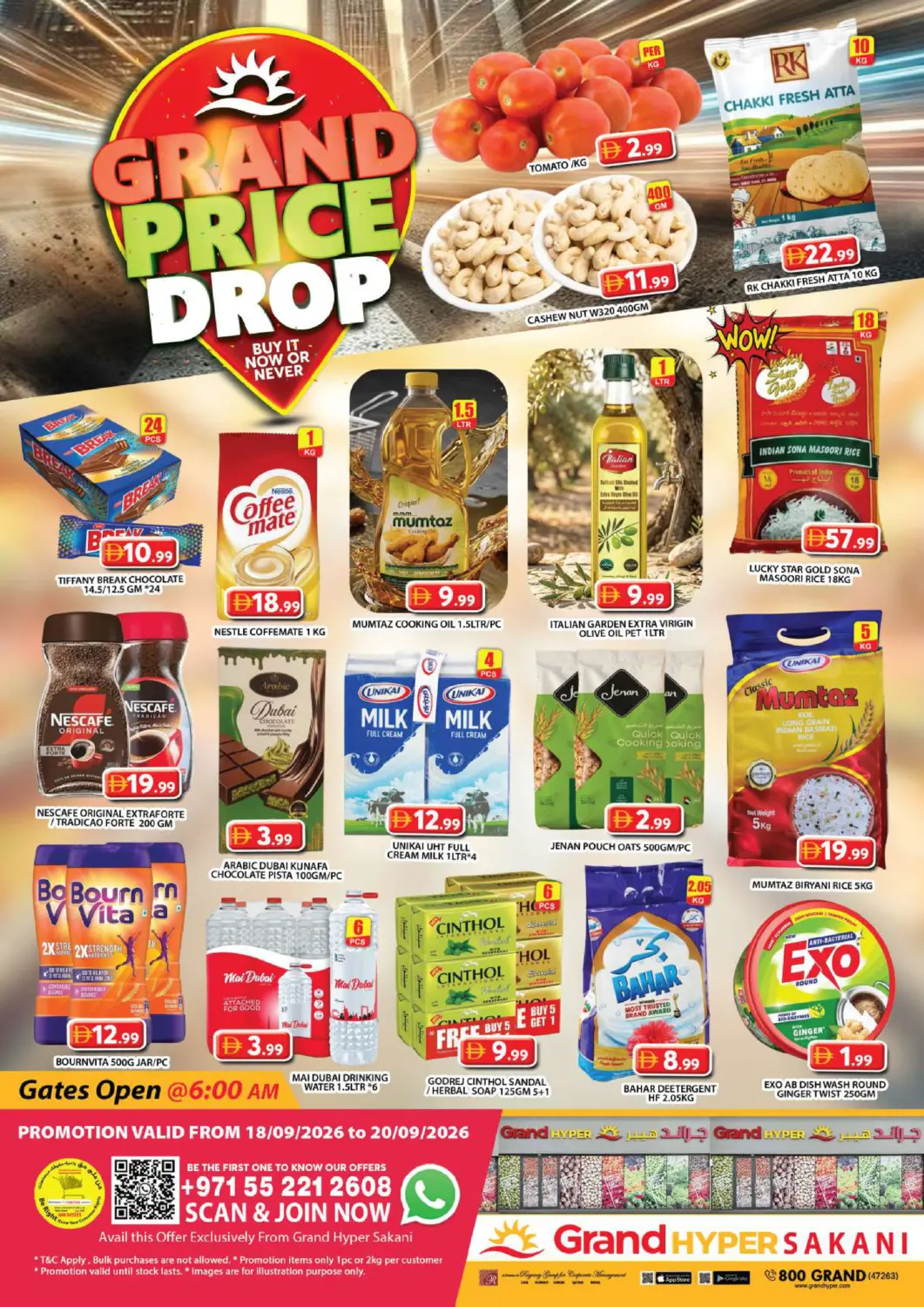UAE - Dubai Grand Hyper Market offers in D4D Online. Grand Hyper Sakani- Dubai. . Till 20th September