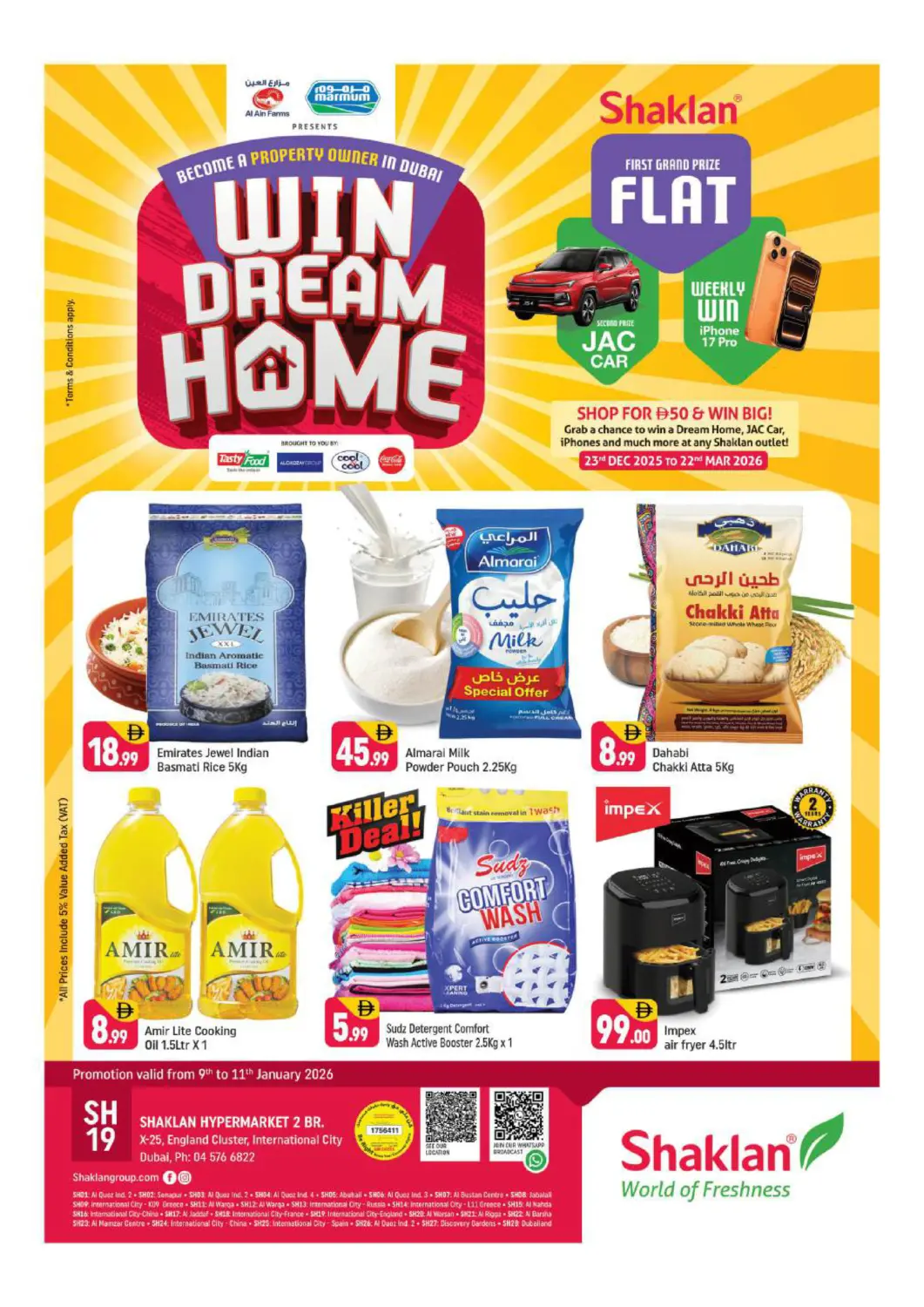 UAE - Dubai Shaklan  offers in D4D Online. X 25,England Cluster, International City,Dubai. . Till 11th January