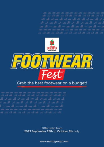 Nesto Hypermarket - Footwear Fest in UAE Offers - الإمارات العربية المتحدة Footwear Fest
