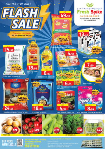 UAE - Dubai Fresh Spike Supermarket offers in D4D Online. Flash Sale. . Till 04th February