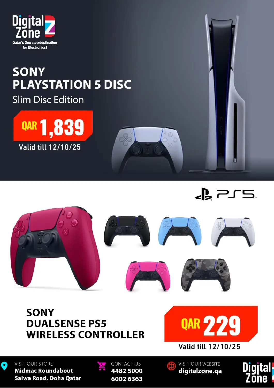 Qatar - Al Shamal Digital Zone Trading offers in D4D Online. Sony Playstation 5 Disc. . Till 12th October