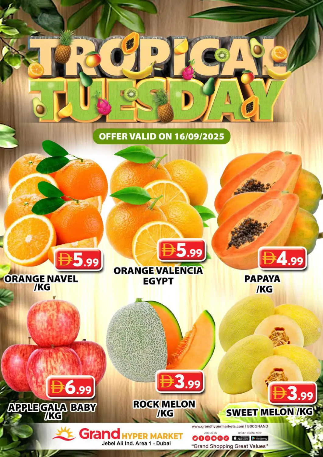 UAE - Dubai Grand Hyper Market offers in D4D Online. Jabel Ali Industrial Area 1 -Dubai. . Only on 16th September