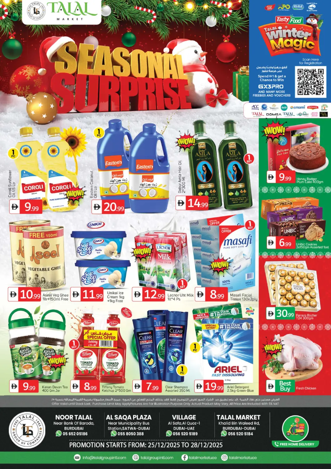 UAE - Dubai TALAL MARKET offers in D4D Online. Seasonal Surprise. . Till 28th December