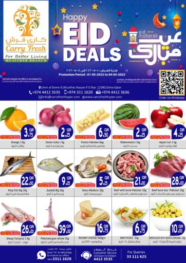 Qatar - Al Rayyan Carry Fresh Hypermarket offers in D4D Online. Happy Eid Deals. . Till 04th May