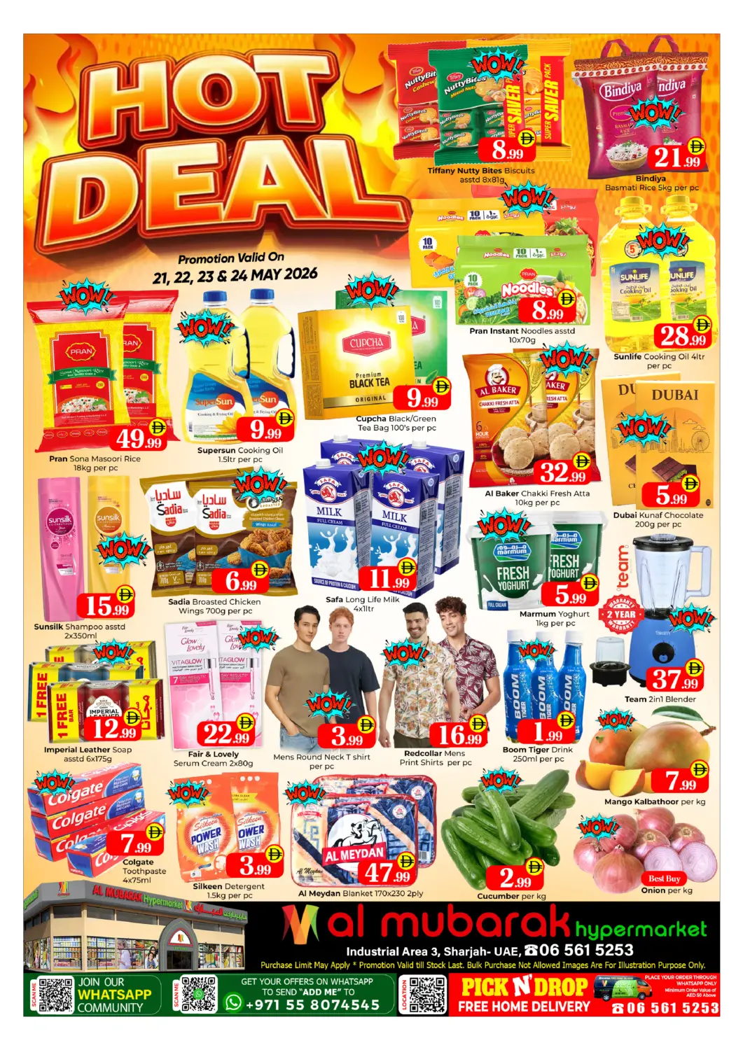 UAE - Sharjah / Ajman Mubarak Hypermarket Sharjah offers in D4D Online. Industrial Area 3, Sharjah. . Till 24th May