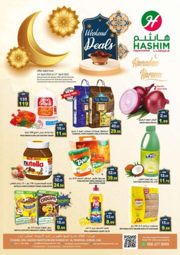 UAE - Sharjah / Ajman Hashim Hypermarket offers in D4D Online. Weekend Deals. . Till 17th April