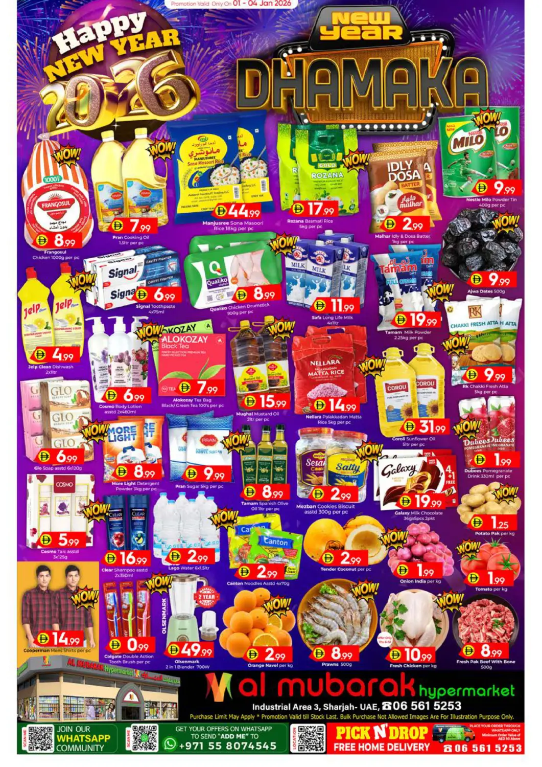 UAE - Sharjah / Ajman Mubarak Hypermarket Sharjah offers in D4D Online. New Year Dhamaka. . Till 4th January