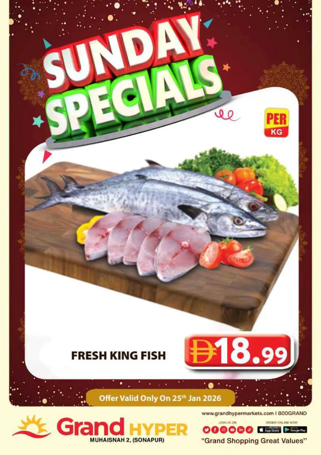 عروض جراند هايبر ماركت الإمارات العربية المتحدة , الامارات - دبي في دي٤دي أونلاين. محيصنة٢، سونابور. . فقط في ٢٥ يناير