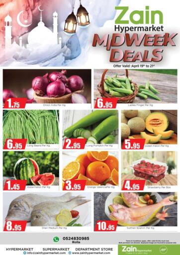 UAE - Sharjah / Ajman Zain Hypermarket offers in D4D Online. Midweek Deals. . Till 21st April