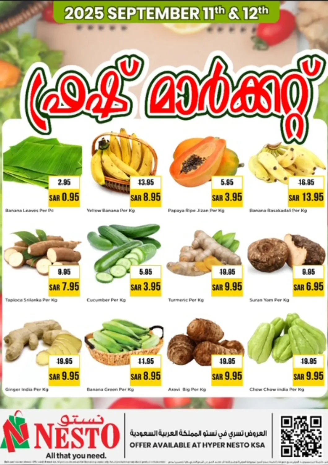 KSA, Saudi Arabia, Saudi - Riyadh Nesto offers in D4D Online. Fresh Market. . Till 12th September