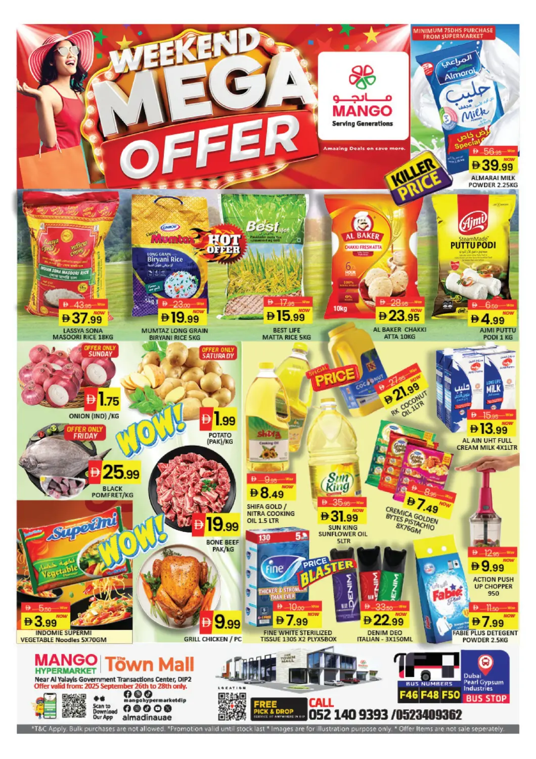 UAE - Dubai Al Madina  offers in D4D Online. Town Mall - Dip 2. . Till 28th September