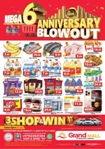 UAE - Sharjah / Ajman Grand Hyper Market offers in D4D Online. Grand Mall - Sharjha. . Till 10th November