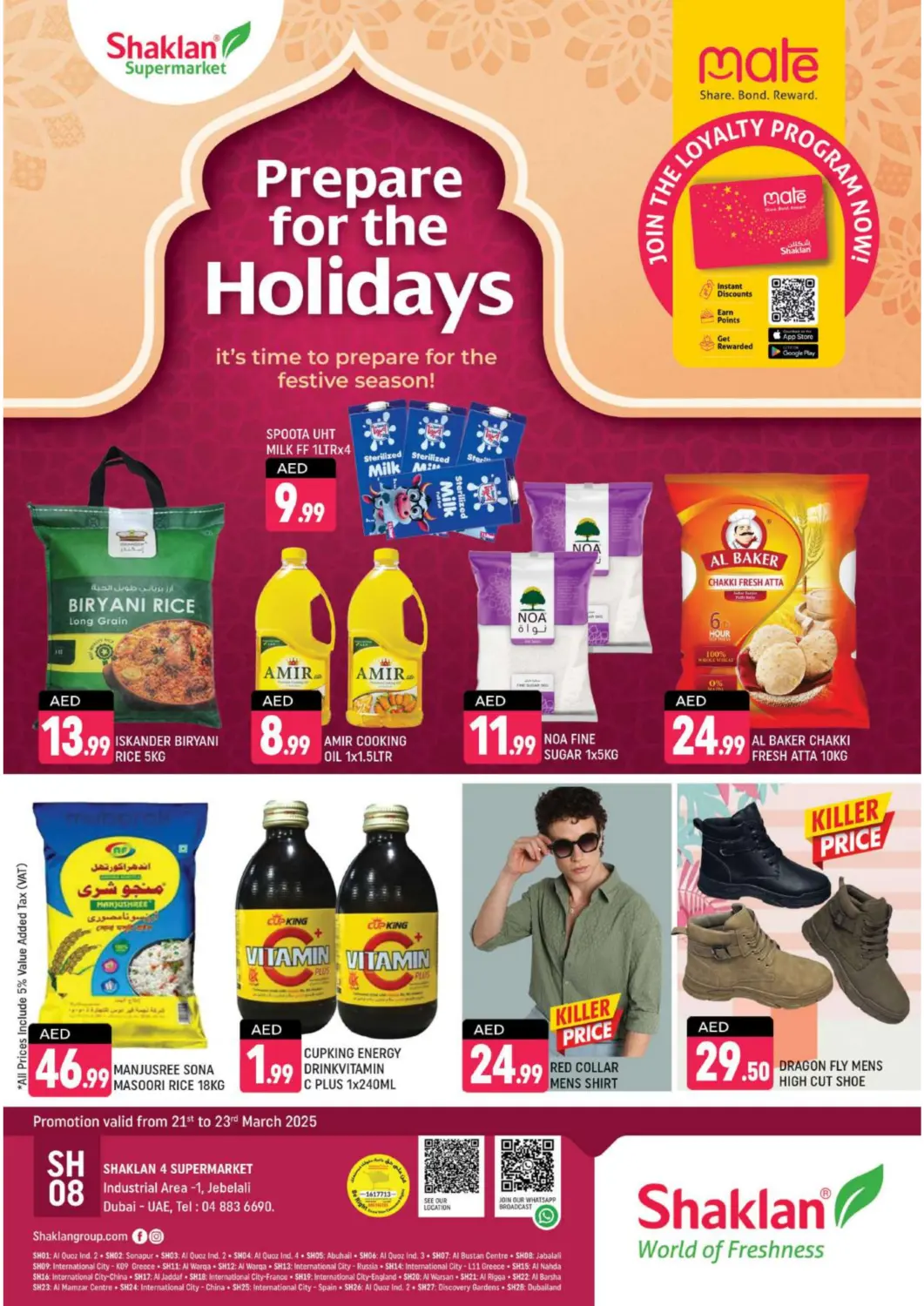 UAE - Dubai Shaklan  offers in D4D Online. Jebel Ali - Ind Area 1, Dubai. . Till 23rd March
