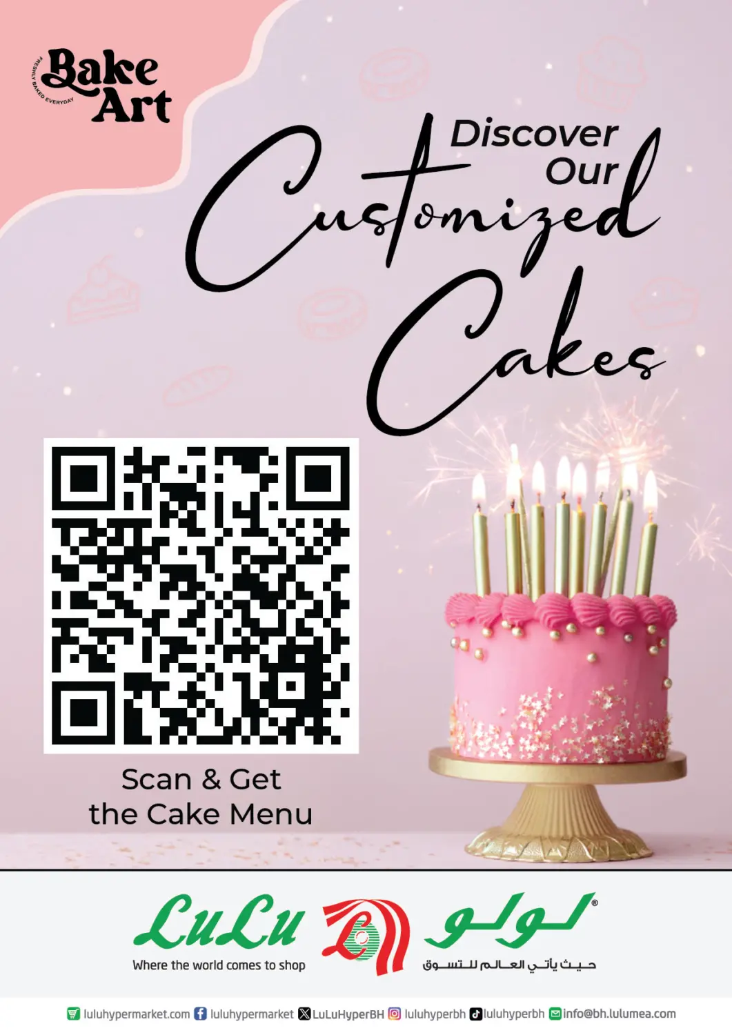 Bahrain LuLu Hypermarket offers in D4D Online. Bake Art. . Till 31st October