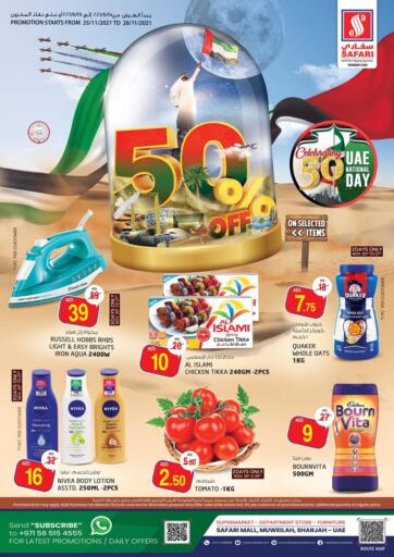 UAE - Sharjah / Ajman Safari Hypermarket  offers in D4D Online. 50% OFF. . Till 28th November