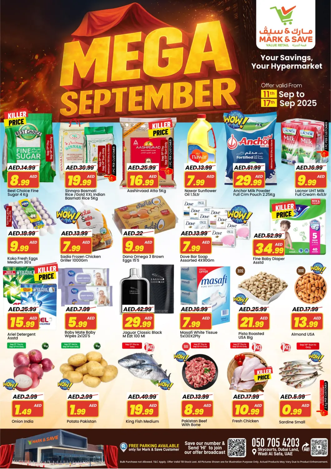 UAE - Dubai Mark & Save offers in D4D Online. Skycourts, Wadi Al Safa. . Till 17th September