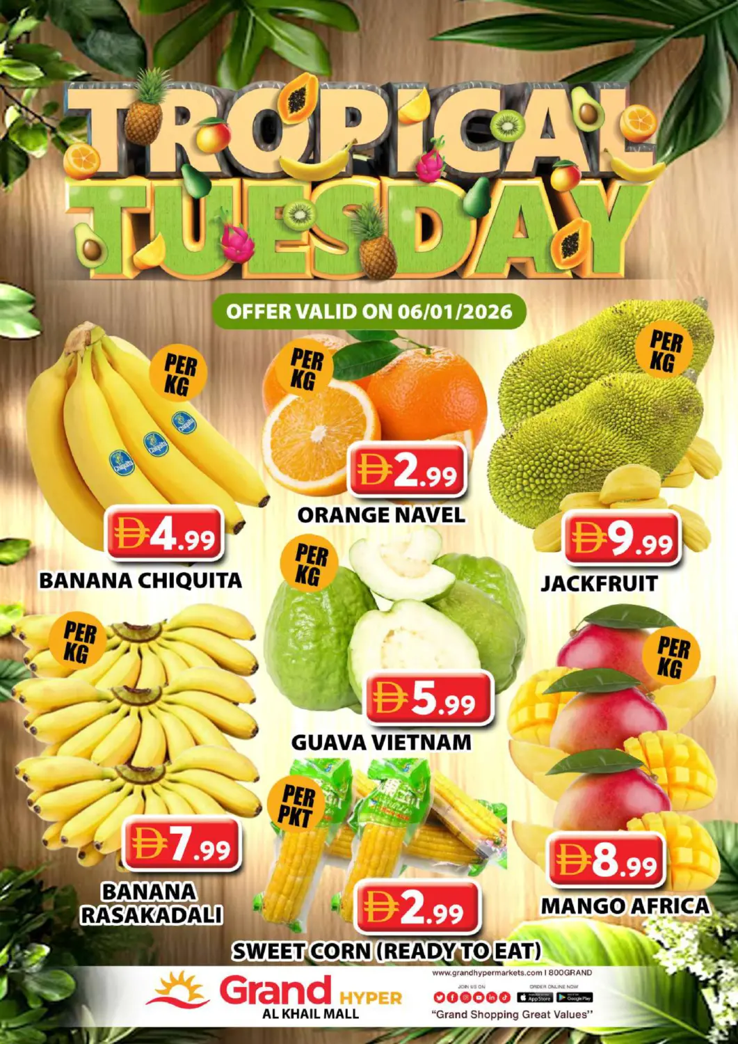 UAE - Dubai Grand Hyper Market offers in D4D Online. Al Khail Mall - Dubai. . Only On 6th January