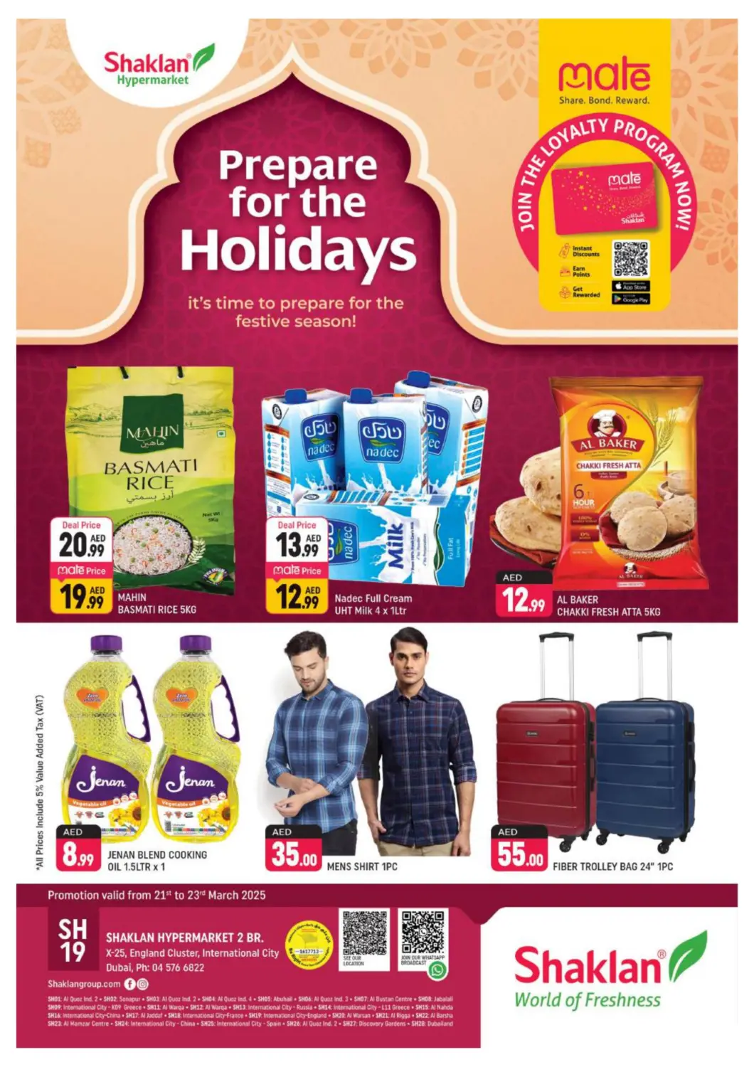 UAE - Dubai Shaklan  offers in D4D Online. X-25, England Cluster, IC, Dubai. . Till 23rd March