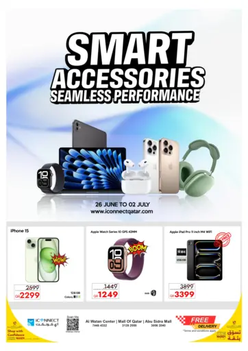 iCONNECT - Smart Accessories Seamless Performance in Qatar Offers - Qatar Smart Accessories Seamless Performance