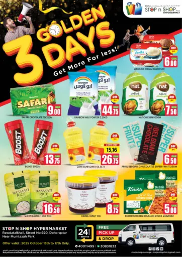 Doha Stop n Shop Hypermarket - 3 Golden Days in Qatar Offers - Qatar 3 Golden Days