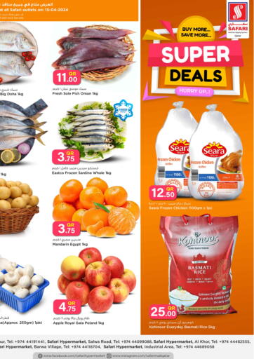 Qatar - Doha Safari Hypermarket offers in D4D Online. Super Deals. . Only On 15th April