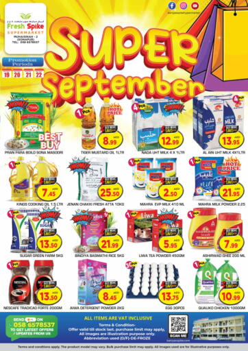 UAE - Dubai Fresh Spike Supermarket offers in D4D Online. Super September. . Till 22nd September