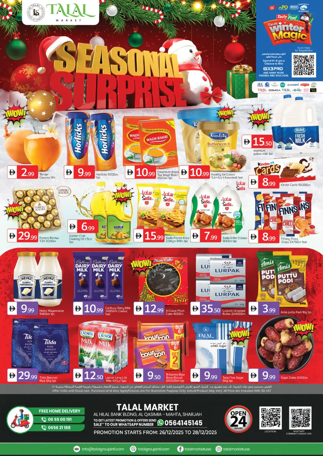 UAE - Sharjah / Ajman TALAL MARKET offers in D4D Online. Qasimiya-Sharjah. . Till 28th December