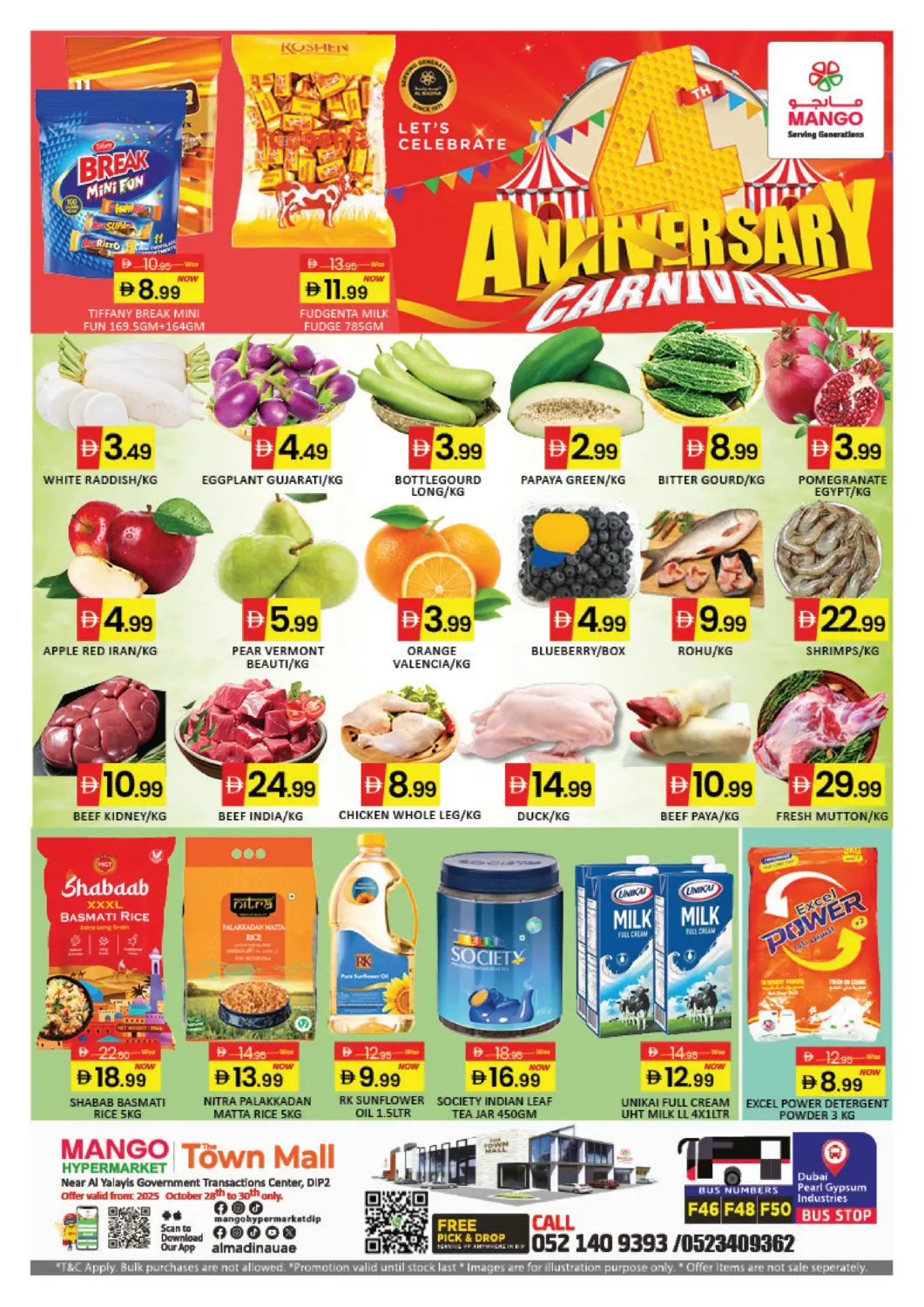 UAE - Dubai Mango Hypermarket LLC offers in D4D Online. DIP - Dubai. . Till 30th October