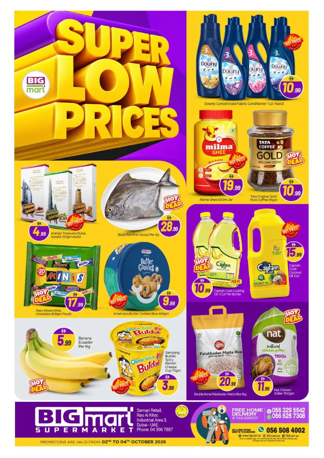 UAE - Dubai BIGmart offers in D4D Online. Ras Al Khor, Ind. Area 3- Dubai. . Till 4th October