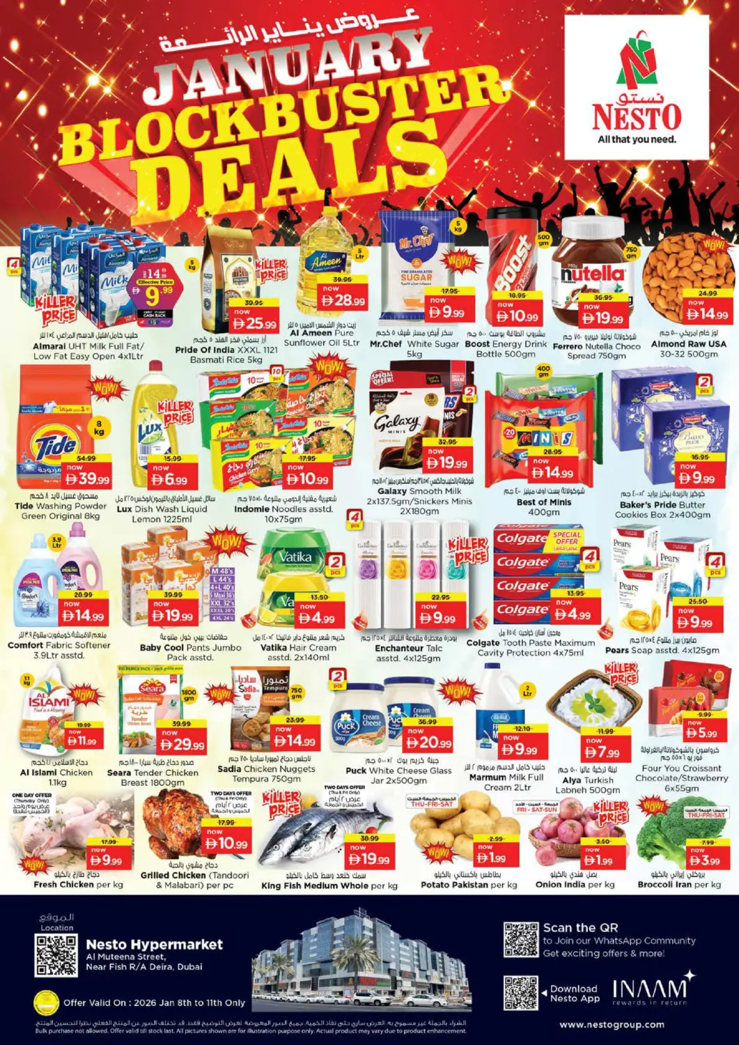 UAE - Dubai Nesto Hypermarket offers in D4D Online. Al Muteena- Dubai. . Till 11th January