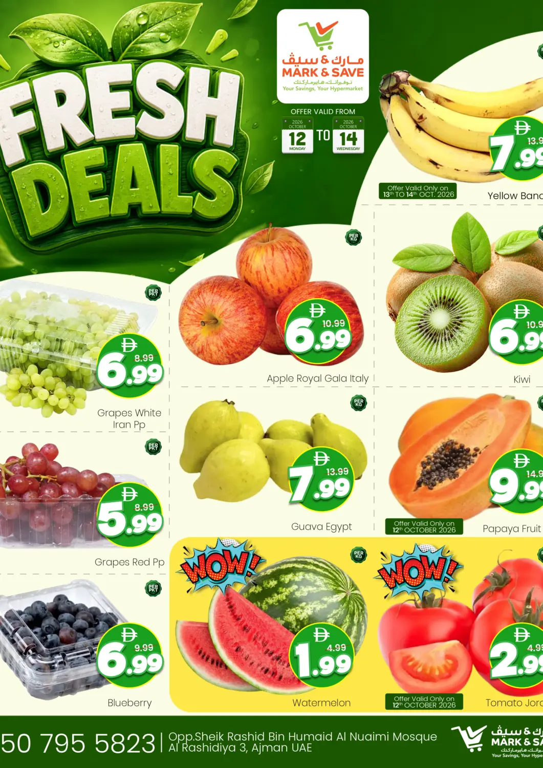 Bahrain Mark & Save offers in D4D Online. Al Rashidiya ٣, Ajman. . Till 14th October