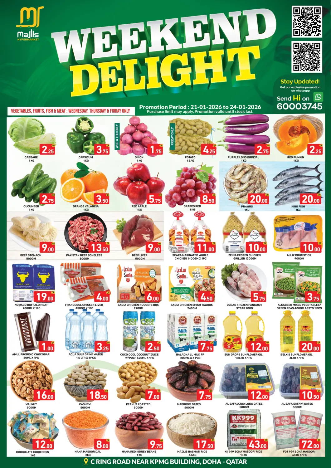 Qatar - Al Rayyan Majlis Hypermarket offers in D4D Online. Weekend Delight. . Till 24th January