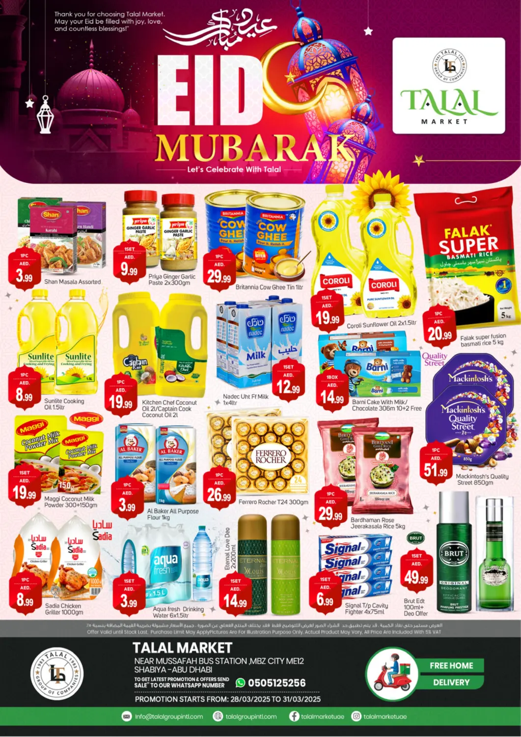 UAE - Dubai TALAL MARKET offers in D4D Online. Mbz City Me12 Shabiya. . Till 31st March