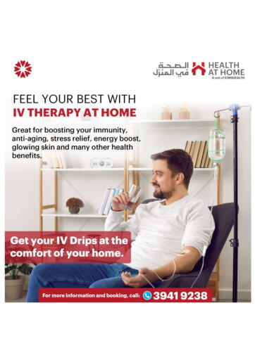 Feel your best with IV Therapy at home