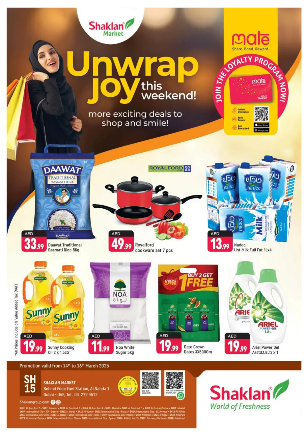 UAE - Dubai Shaklan  offers in D4D Online. Al Nahda 1 , Dubai. . Till 16th March
